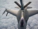 F-16 pilots, KC-135 crews team for mid-air refueling training